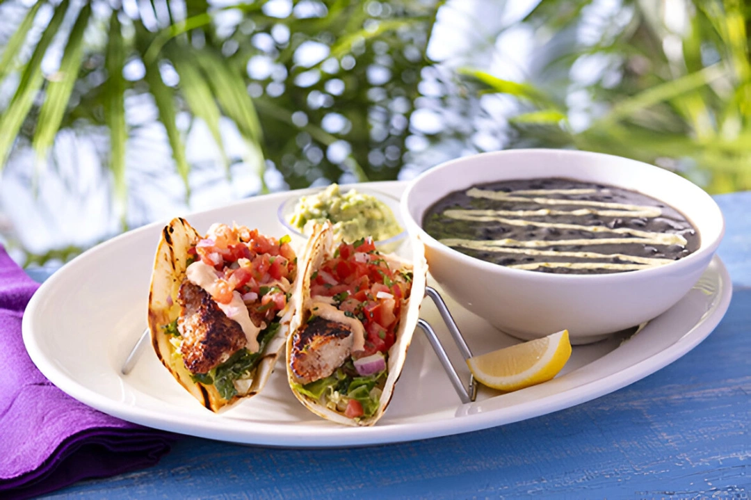 Bahama Breeze Blackened Mahi Tacos Combo Price, Nutrition, Allergen Blackened Mahi Tacos Combo