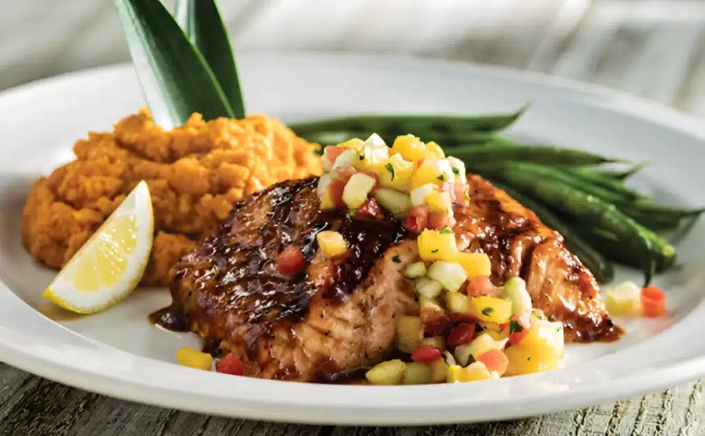Tequila Sunburn Glazed Salmon